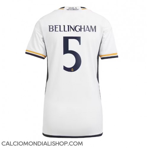 Maglie da calcio Real Madrid Jude Bellingham #5 Prima Maglia Femminile 2023-24 Manica Corta